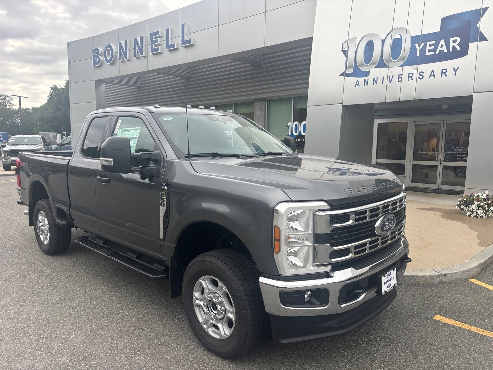 2026 Ford F-250SD XLT in Carbonized Gray Metallic — front three-quarter view