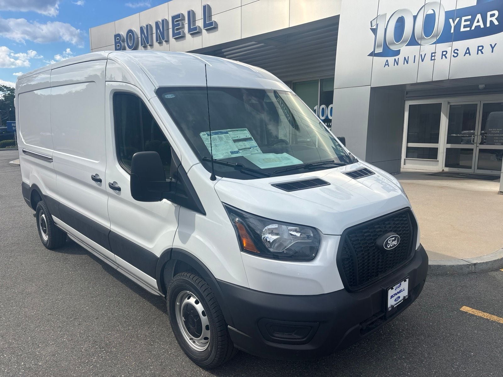 2026 Ford Transit-250 Base in Oxford White — front three-quarter view