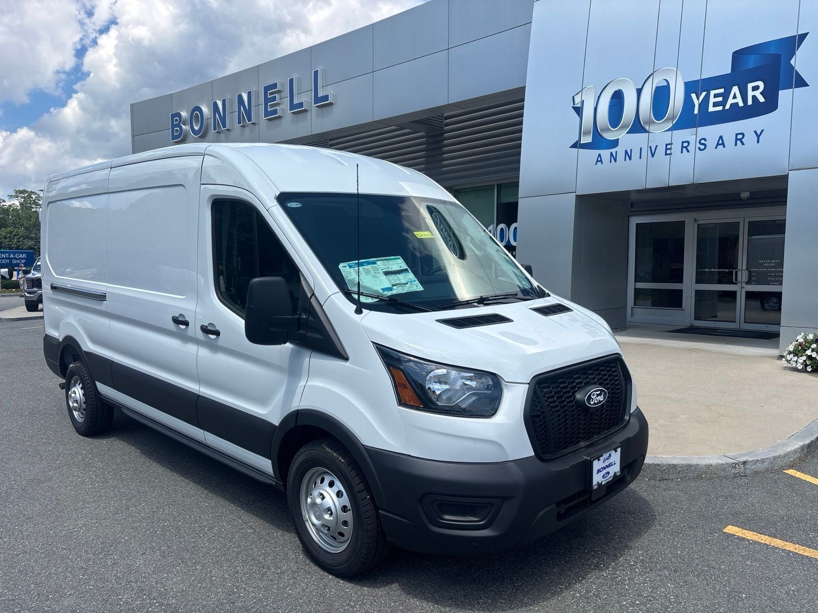 2026 Ford Transit-250 Base in Oxford White — front three-quarter view