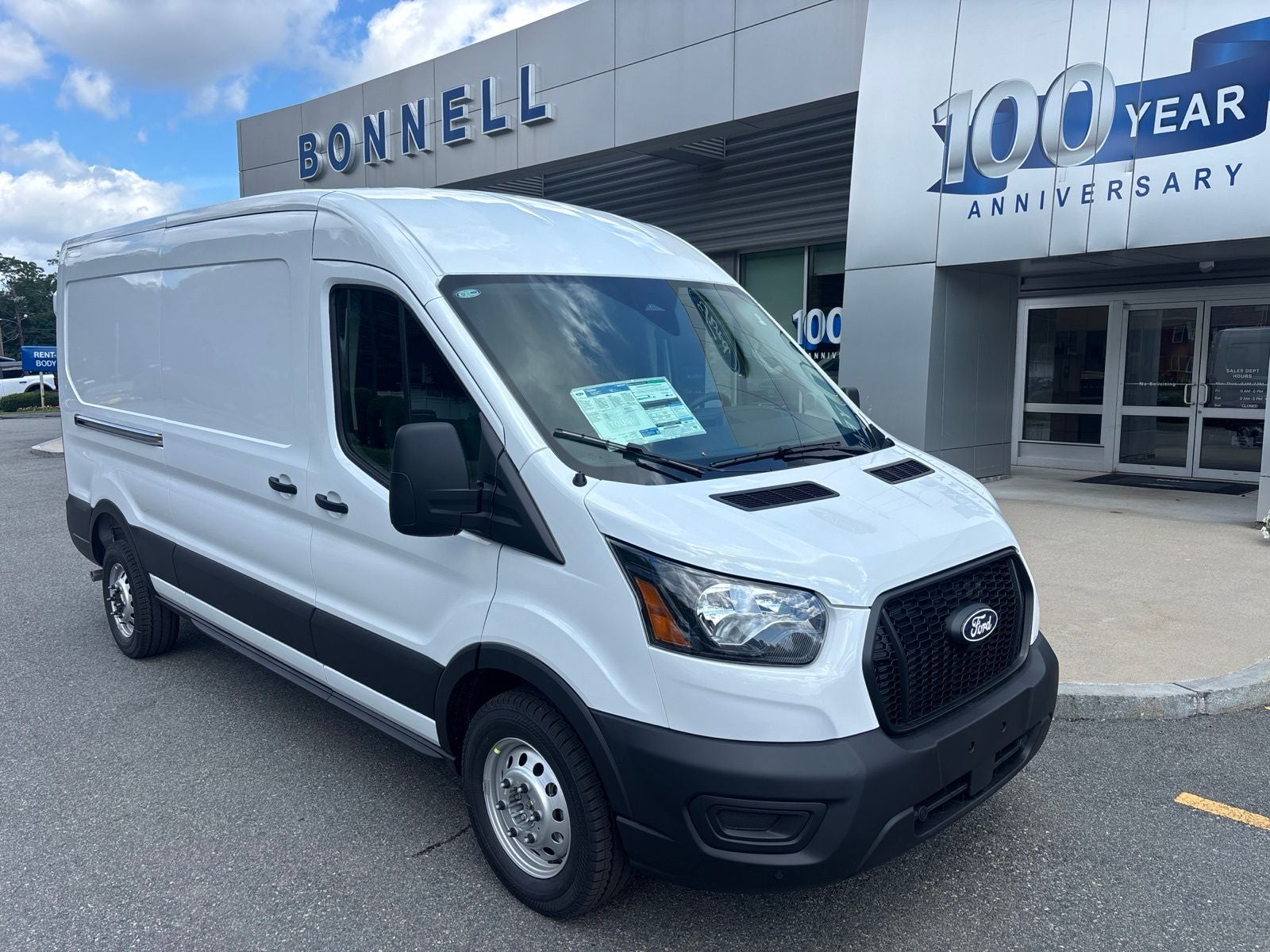 2026 Ford Transit-250 Base in Oxford White — front three-quarter view