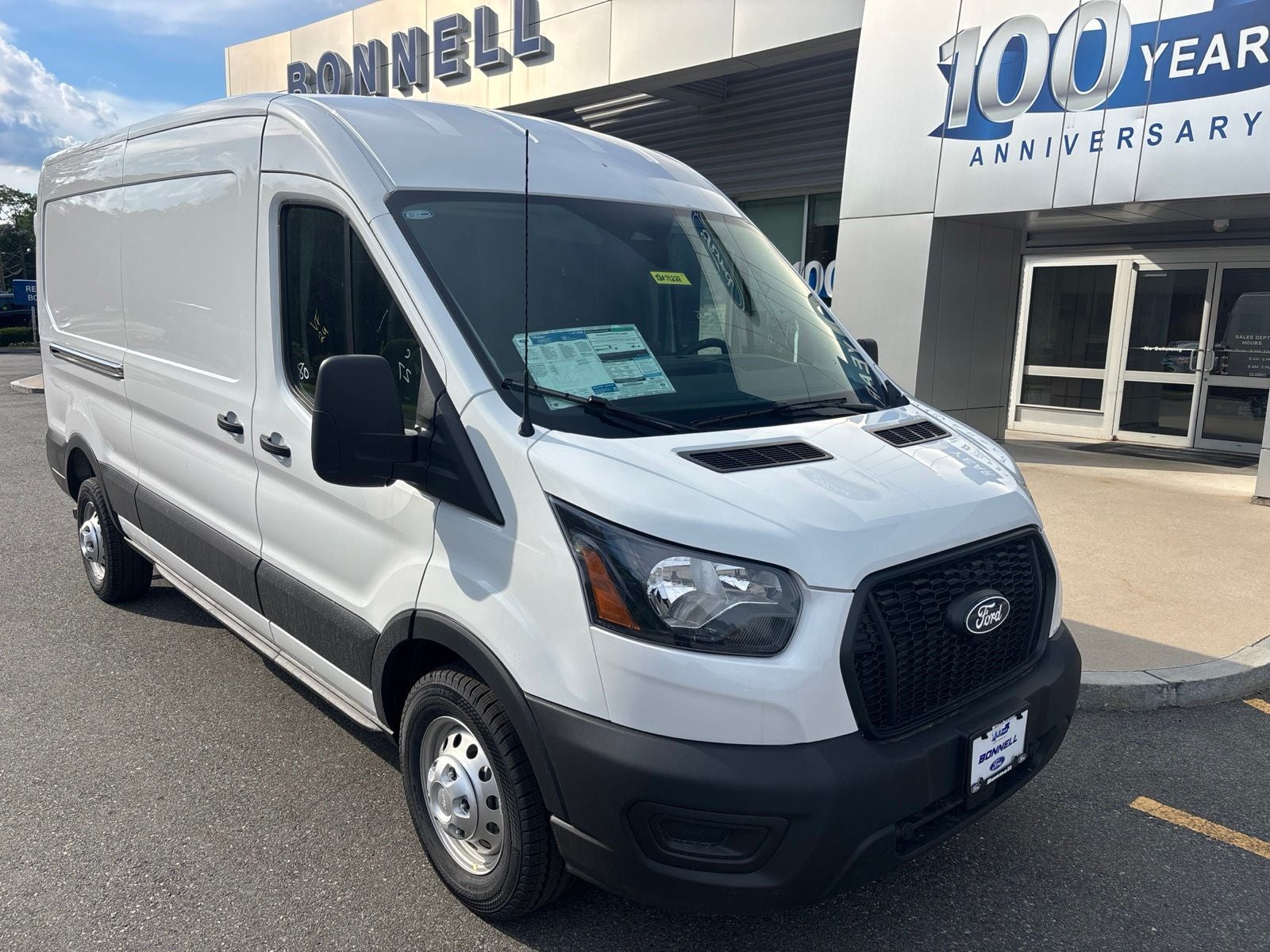 2026 Ford Transit-250 Base in Oxford White — front three-quarter view