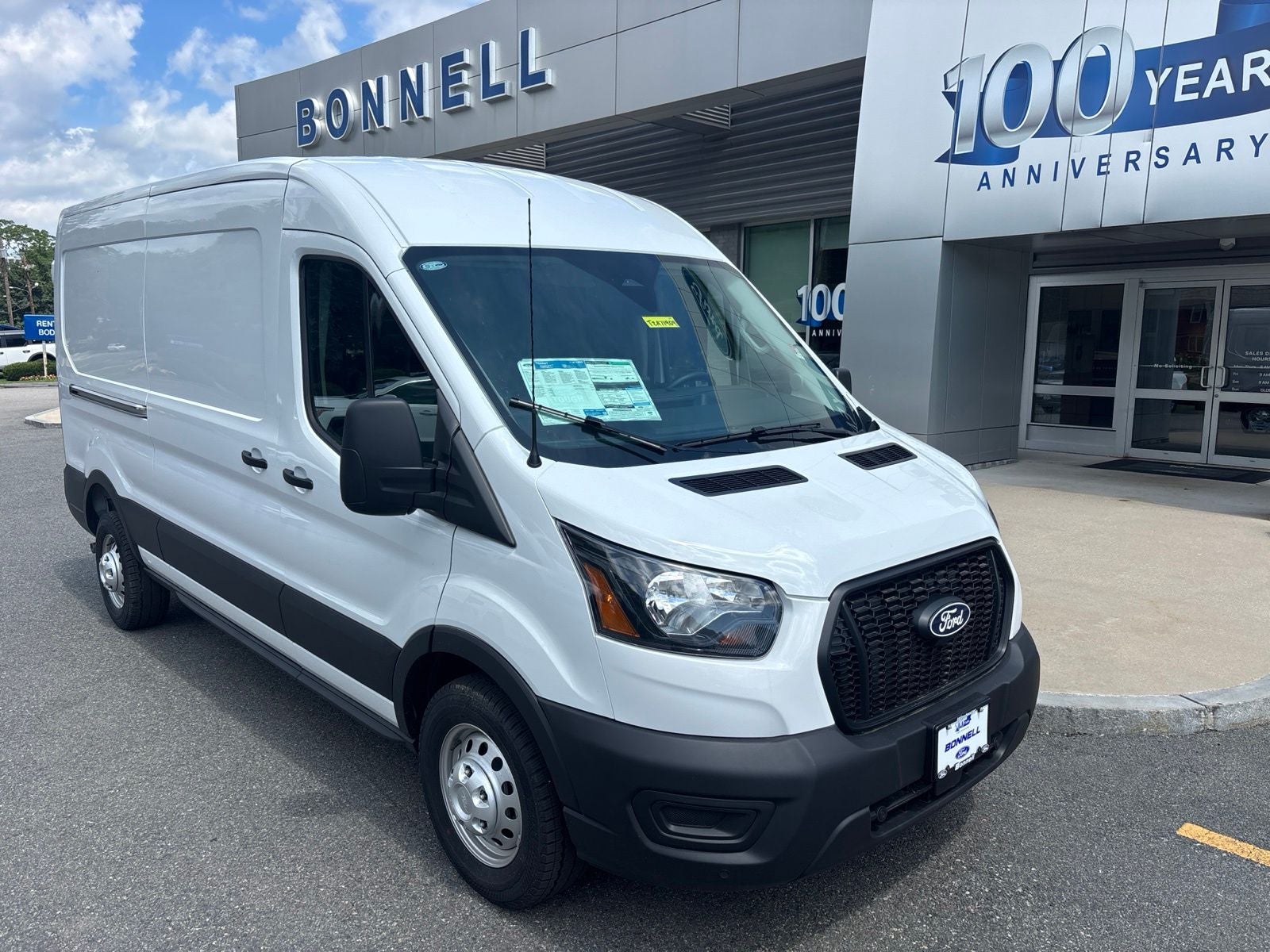 2026 Ford Transit-250 Base in Oxford White — front three-quarter view