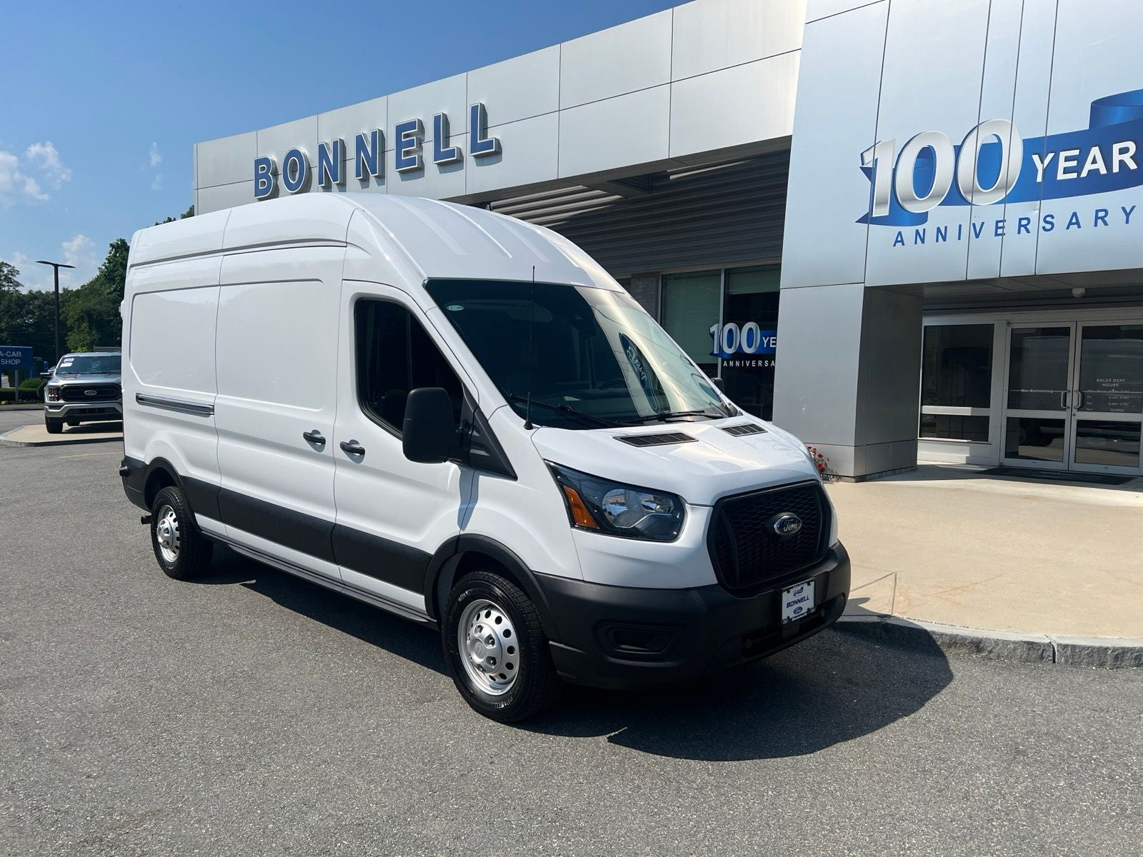 2024 Ford Transit-350 Base in Oxford White — front three-quarter view