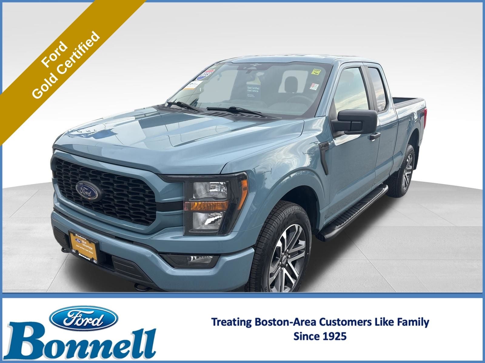 2023 Ford F-150 XL in Blue — front three-quarter view