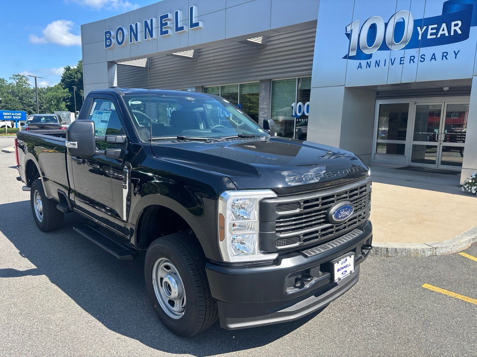 2026 Ford F-350SD XL in Agate Black Metallic — front three-quarter view