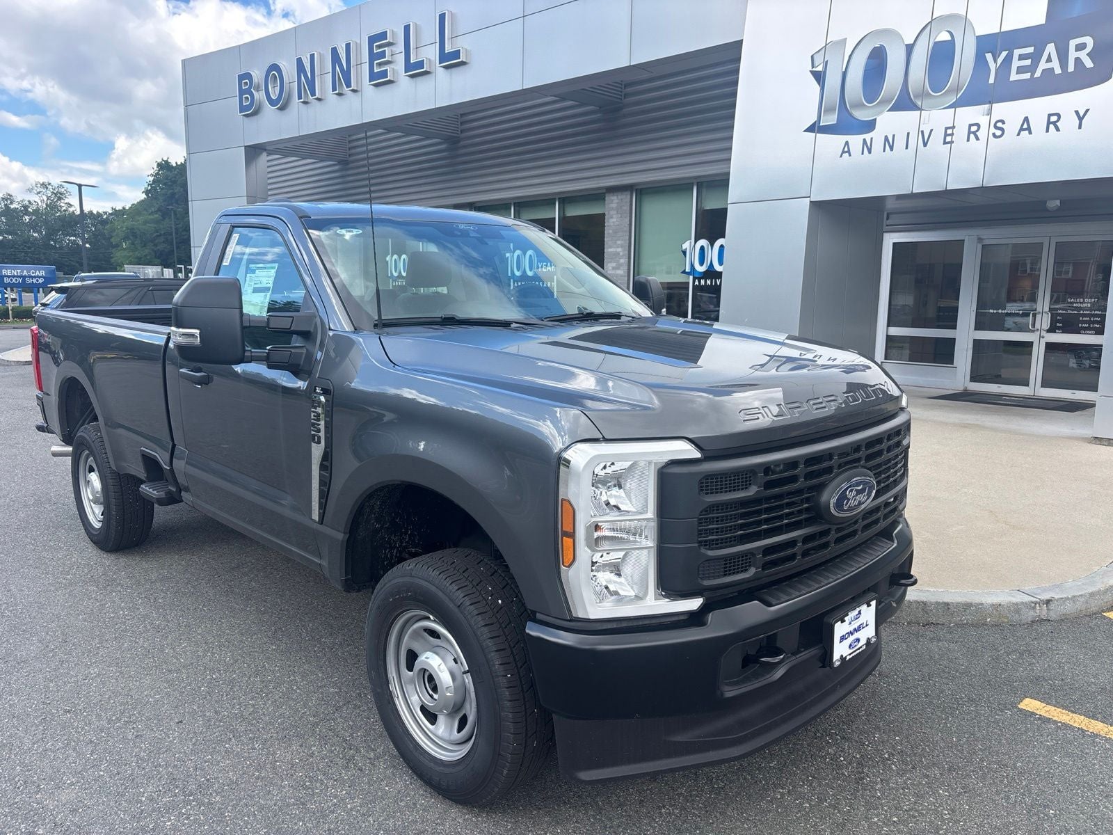 2026 Ford F-350SD XL in Carbonized Gray Metallic — front three-quarter view